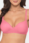 Komli Padded Non-Wired 3/4Th Coverage T-Shirt Bra - Baby Pink — thumbnail 5